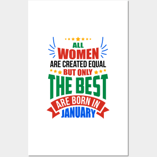 JANUARY Birthday Special - WOMEN Posters and Art